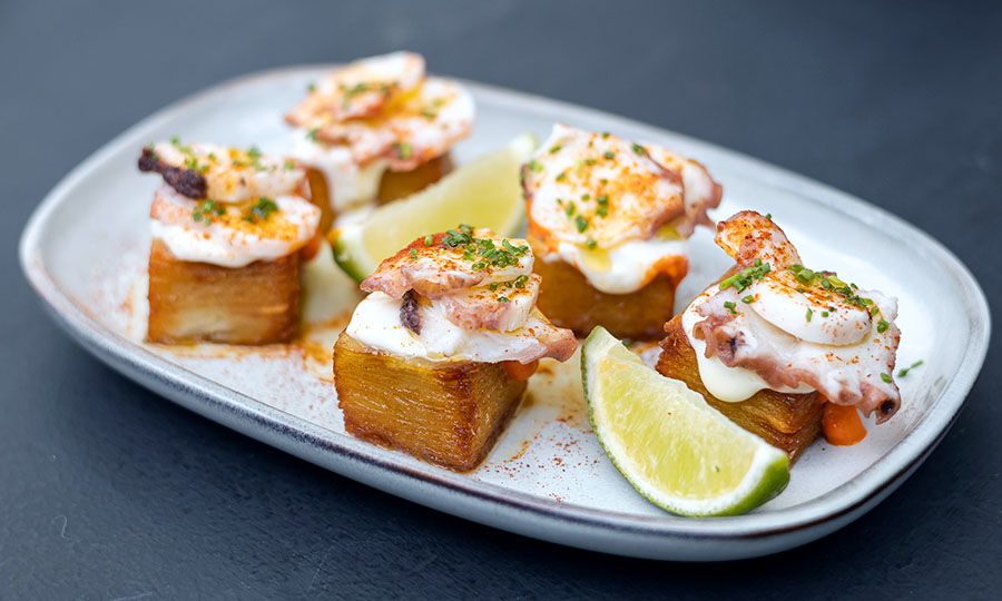 Tapa de pulpo a la gallega