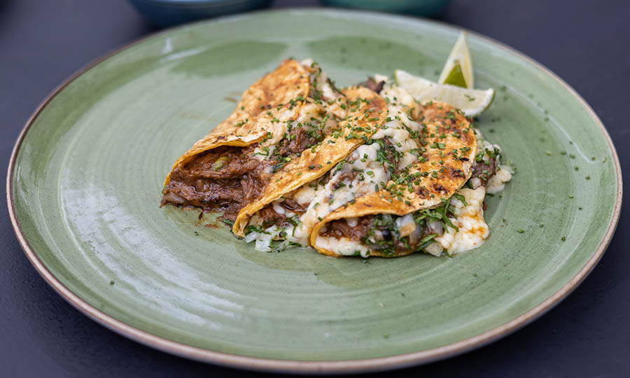 Sabrosas Quesadillas de birria  - Cordova Cocina y Bar