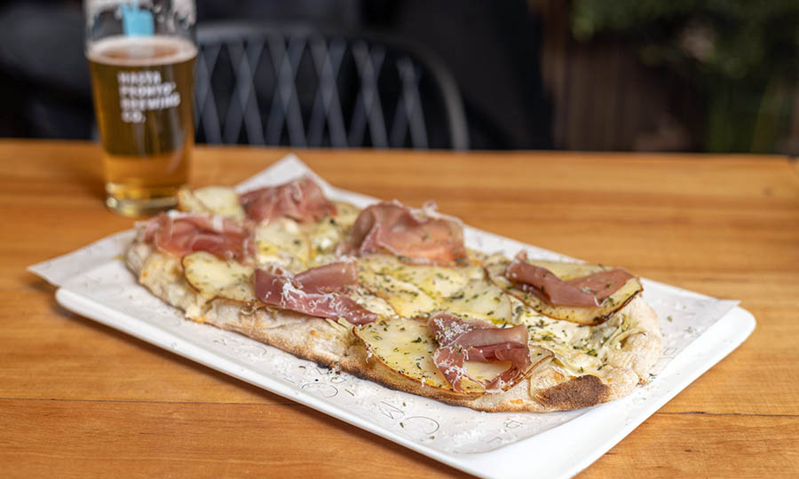 Es un aporte esta pizza Campo de papa asada