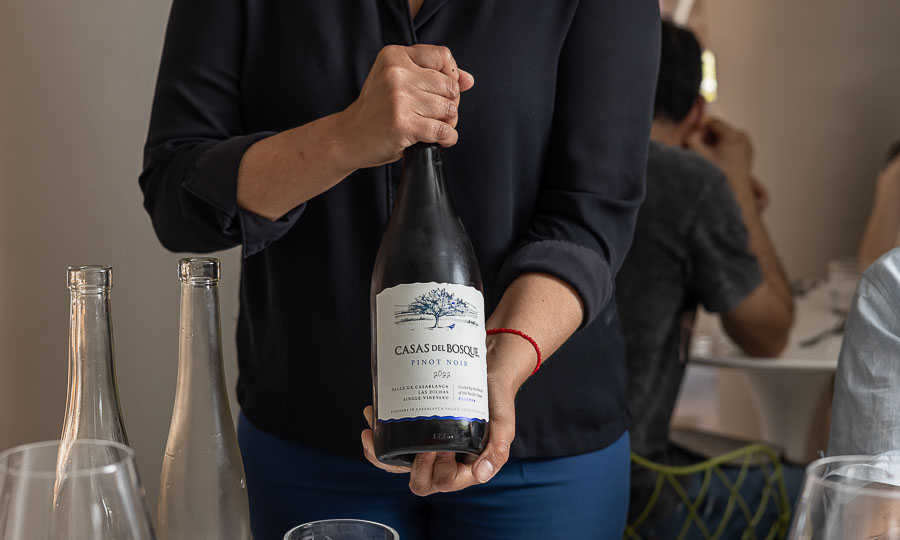La copa de vino: Pinot Noir 2022, Casas del Bosque