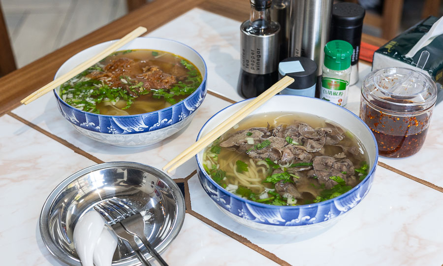 Dos de los ramen chino de Lanzhou - Ramen de Lanzhou China