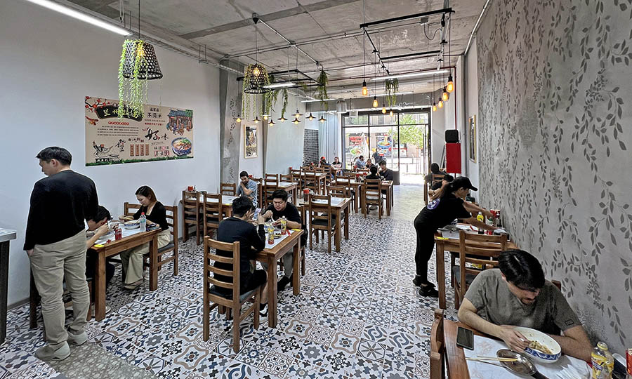 El saln de Ramen Lanzhou