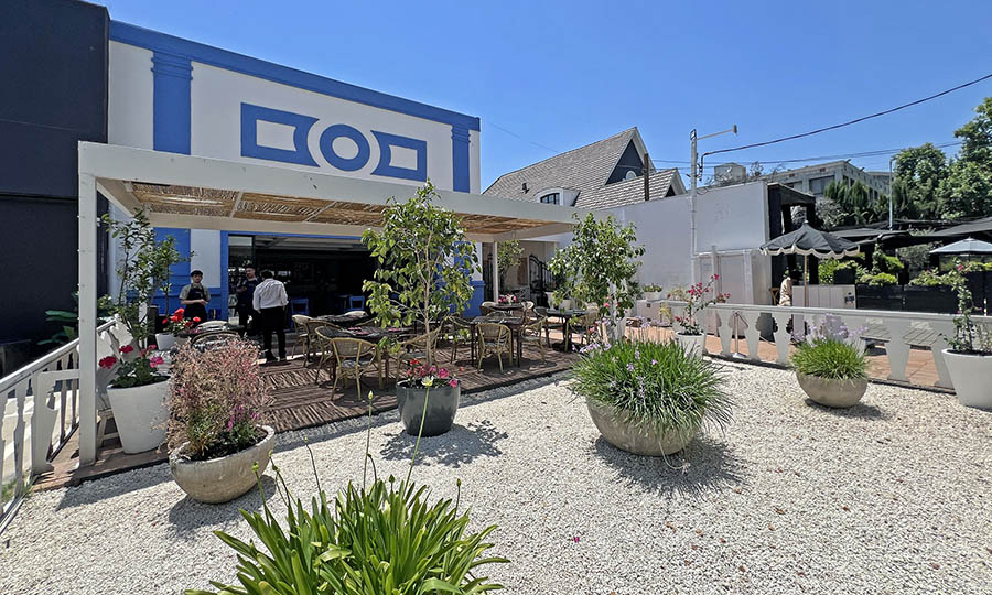 El ante jardin de Casa Las Cujas Santiago