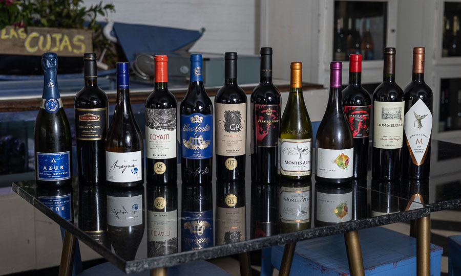 Muestra de la curatoria de vinos de Casa Las Cujas