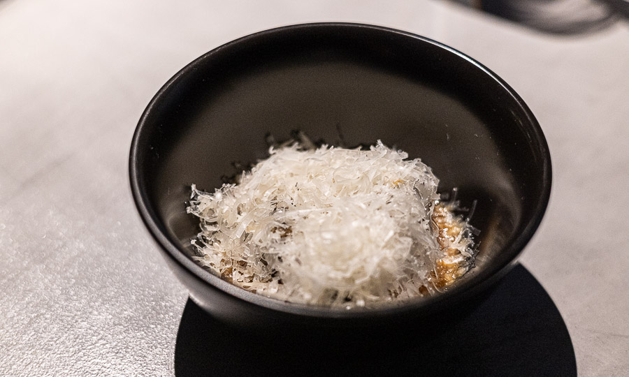 Berenjena con queso de oveja para cucharearla