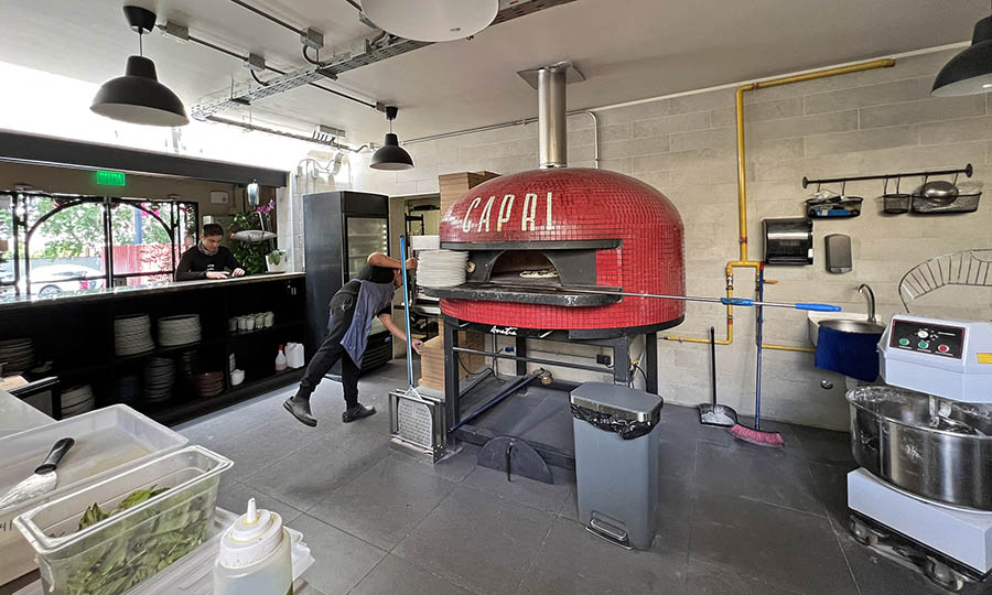 El horno pizzero napolitano de Capri