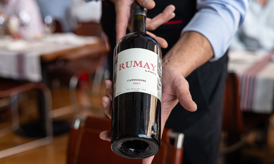 Uno de los mejores Carmenere, Rumay 2021 de la via JP Martin
