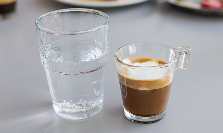 Buen Caf cortado de especialidad