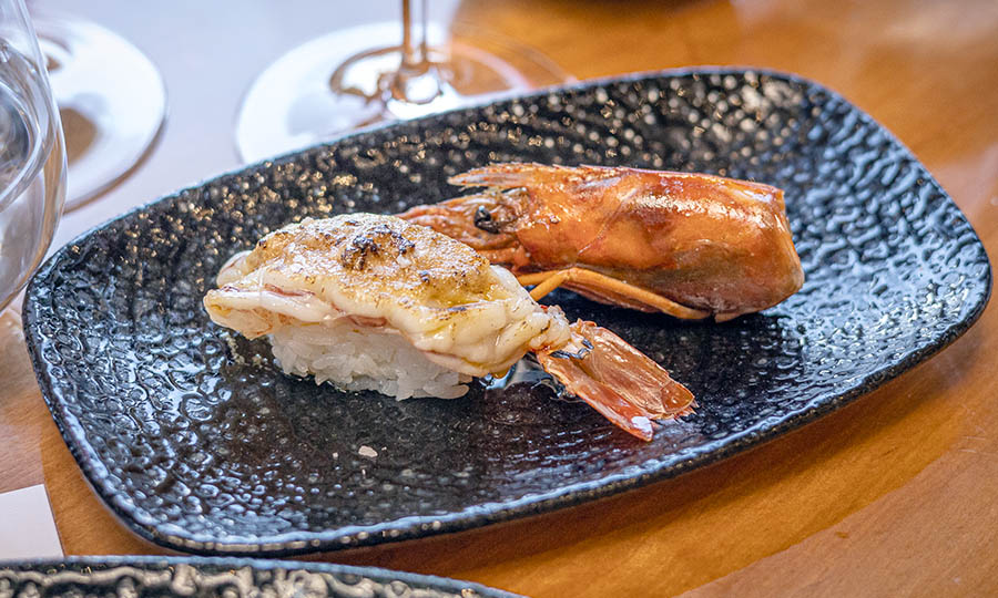 Poderoso Nigiri de langostino batayaki