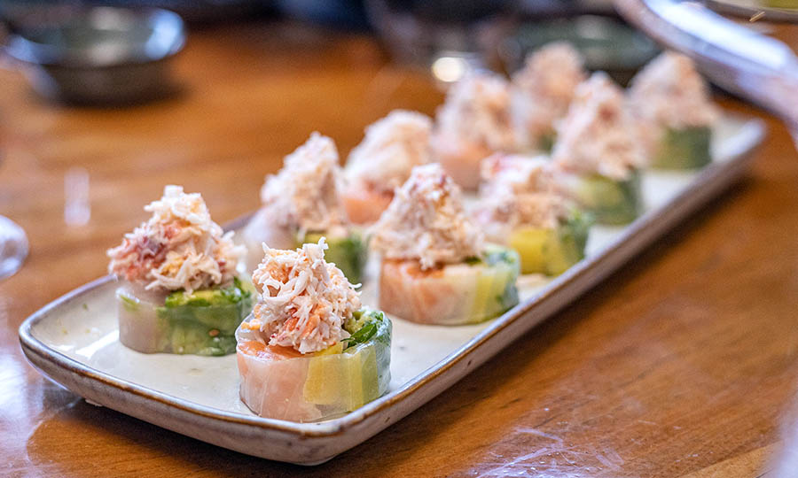 Roll geisha fukasawa style con centolla fresca