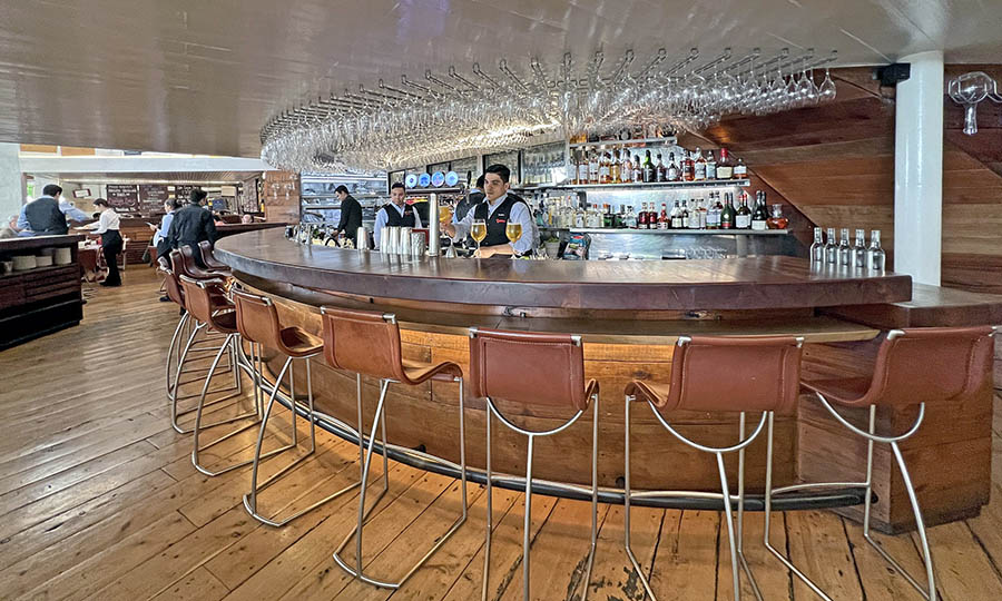 La barra del restaurante Baco