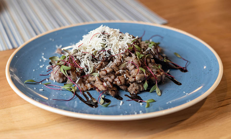 Risotto de pato e higos