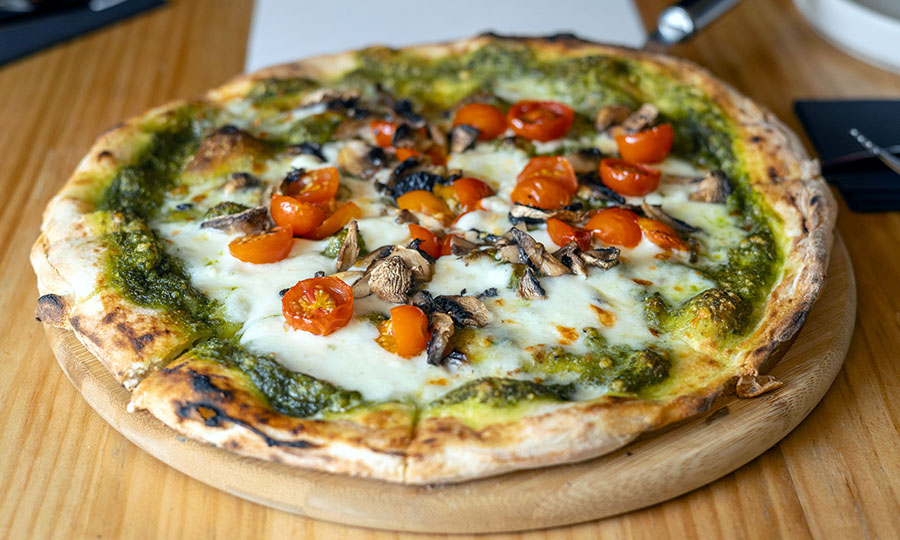 Pizza La Rodeana de pesto