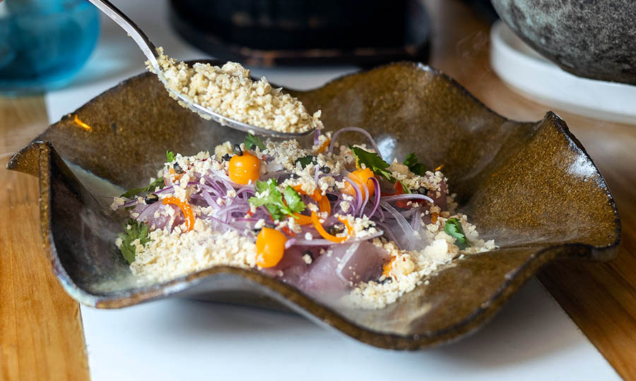 French garden (ceviche reversionado) - Nowas Cantina