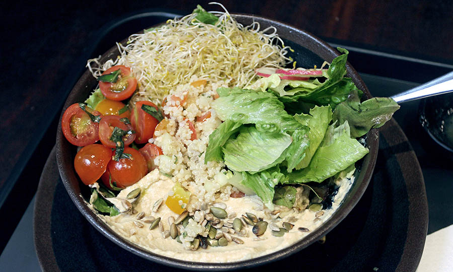 Ensalada Tabule con hummus - Pan Len - MUT