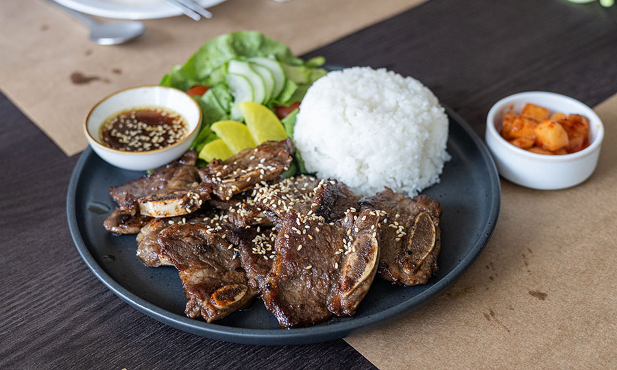 La galbi jeongsig de asado de tira