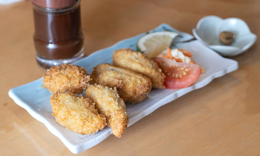 Kaki furai, ostras japonesas fritas 