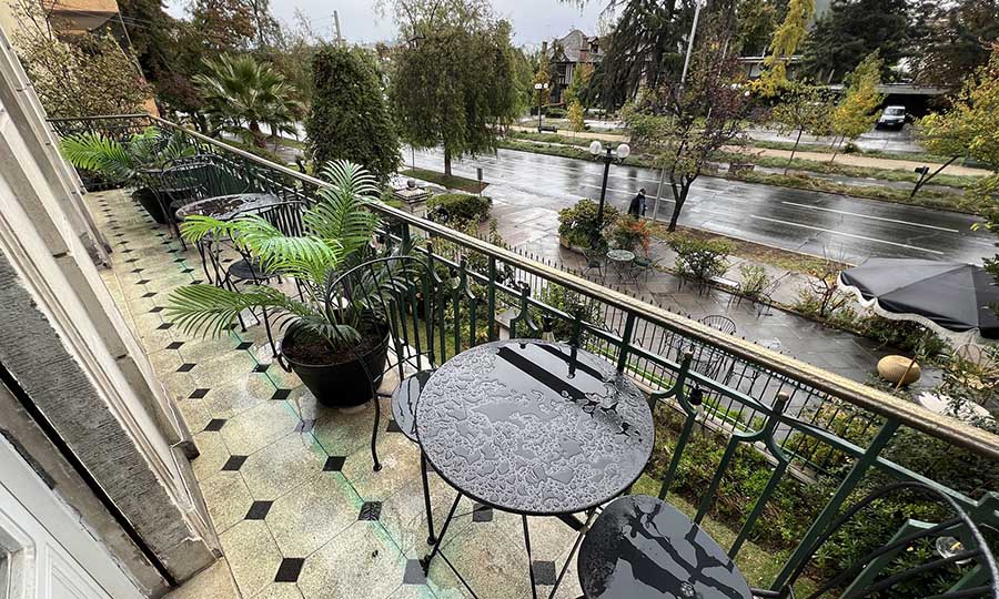 La terraza del segundo piso de Casa Juliet