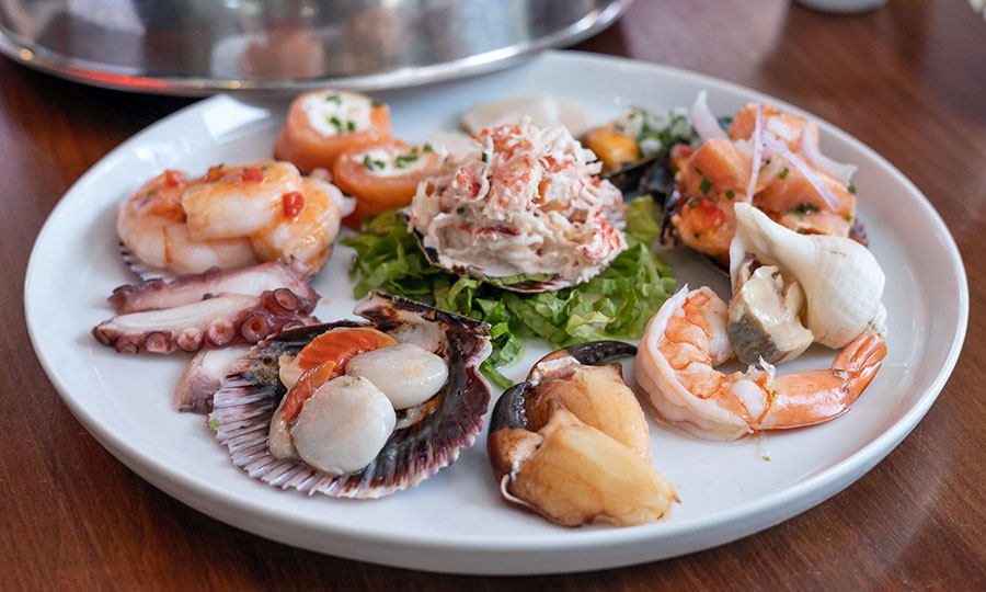 Fresco Surtido de mariscos (para 1 o 2  personas)