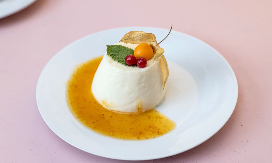 Panna cotta impecable