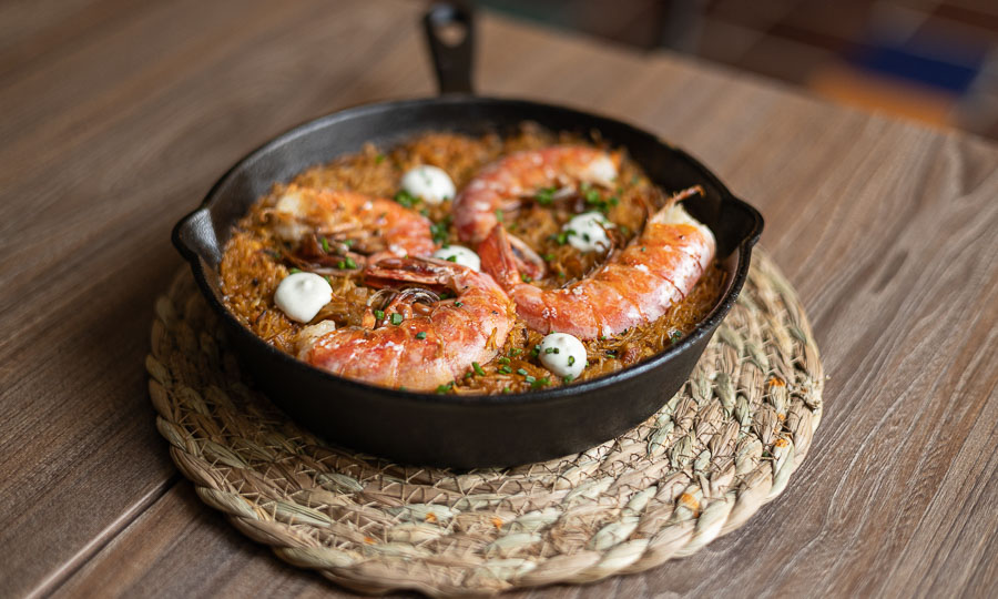 Fideuá de gambas