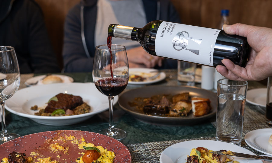 Servicio de Cabernet Sauvignon, Maquis, 2018