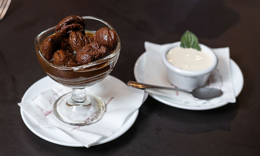 Castaas en almbar, con crema