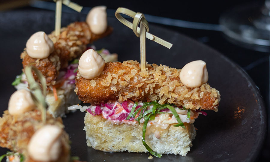 Canaps de Camarones fritos - Gracielo Bar
