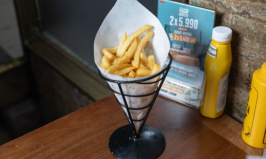 Papas fritas en cono
