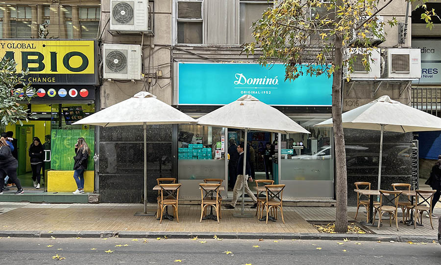 La fachada de El Domin original de calle Agustinas