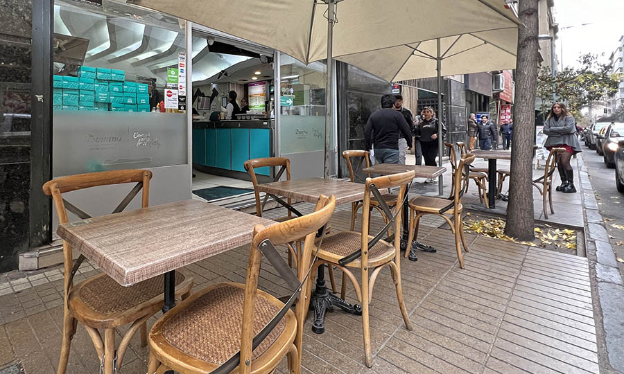La terraza del Domin de Augustinas, por Agustinas