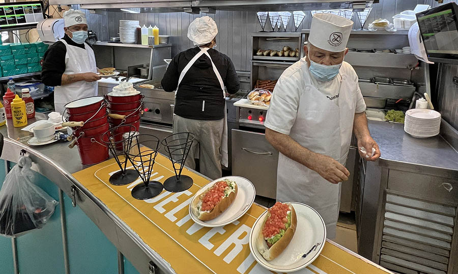 Los maestros de la preparacin de las vienesas
