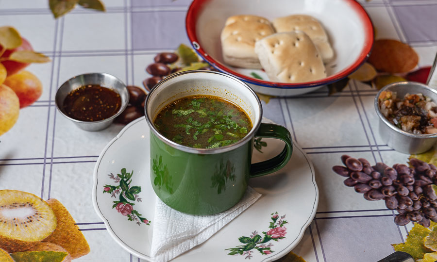 Especiado consom como la Sopita del da 