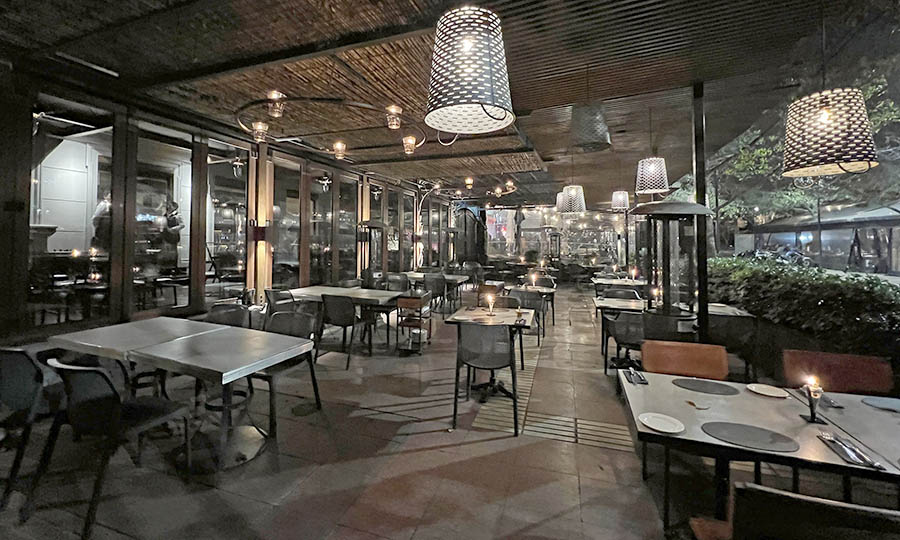 La terraza del restaurante Cuerovaca