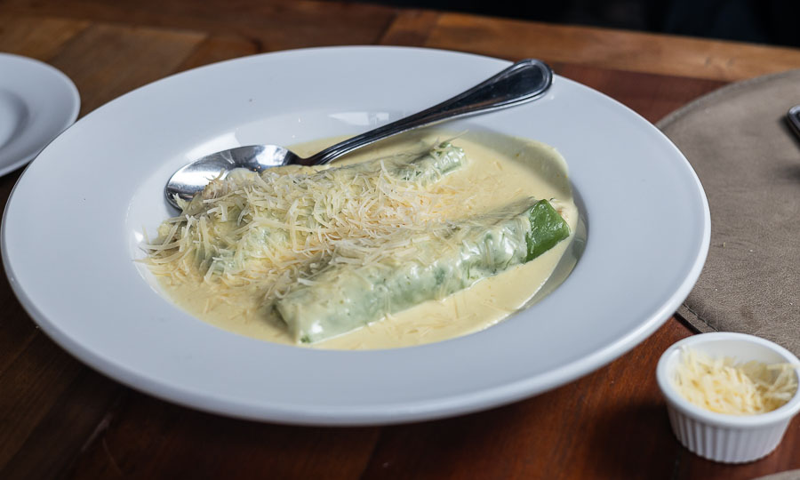 Verdes Canelones de cangrejo