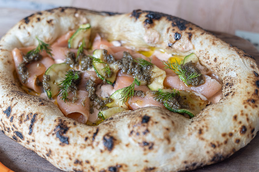 Flat Bread de Salmn 