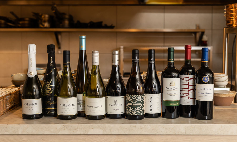 Acotada, pero buen seleccin de vinos