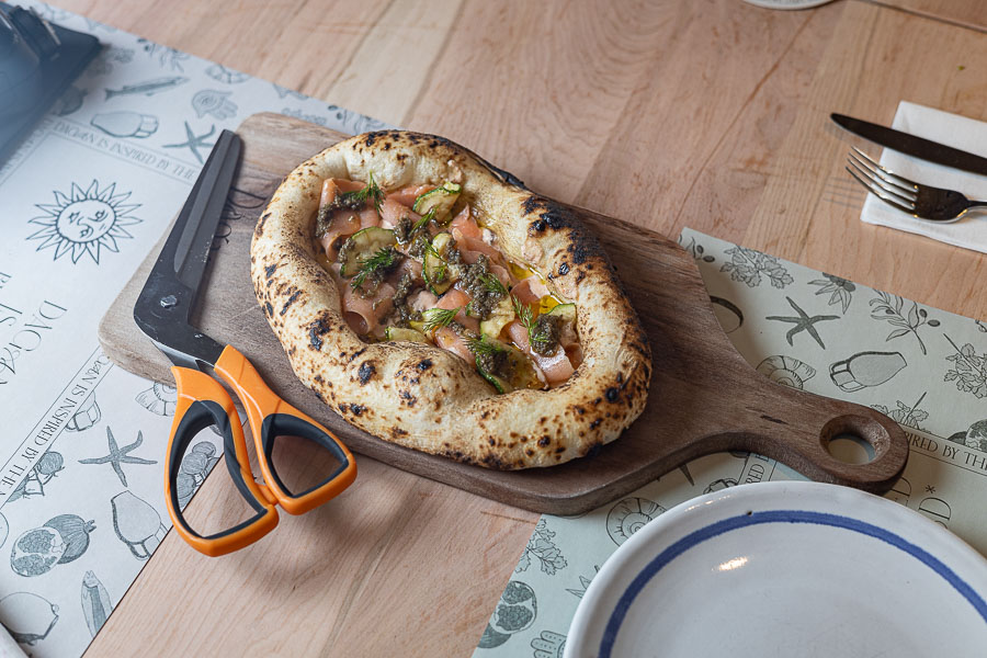 Flat Bread de Salmón