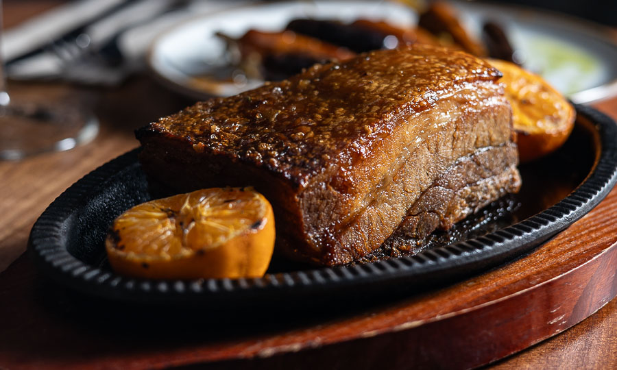 Gran trozo de Pork belly