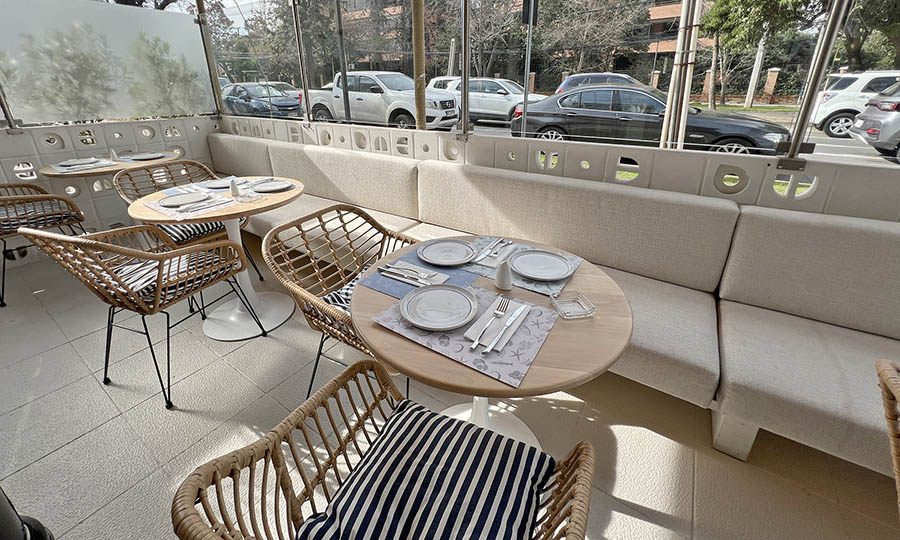 La terraza del restaurante Dagan