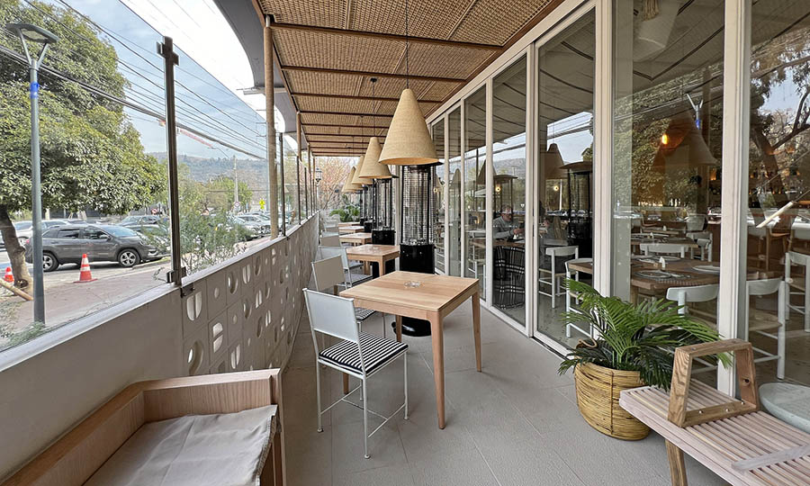 La terraza del restaurante Dagan