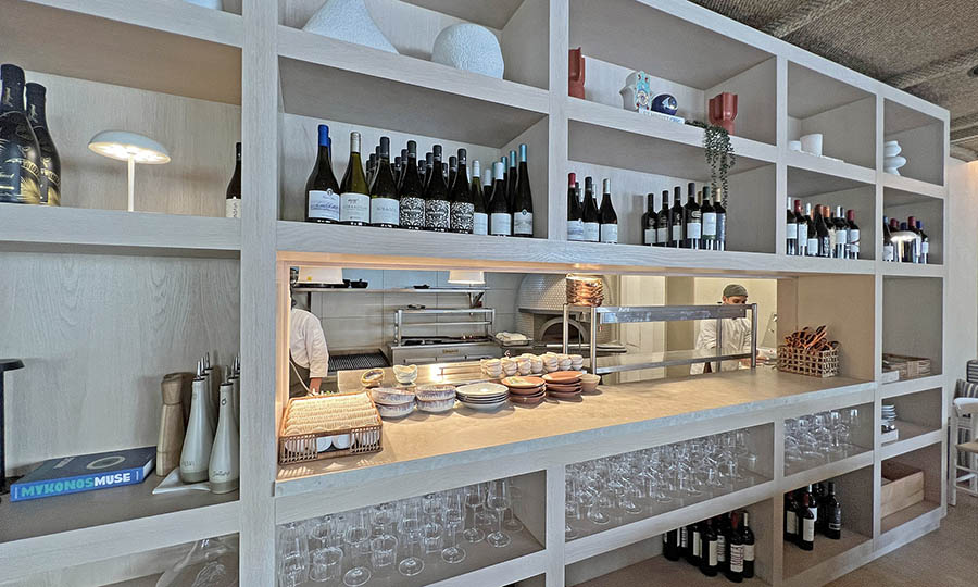 La cocina a la vista en Dagan