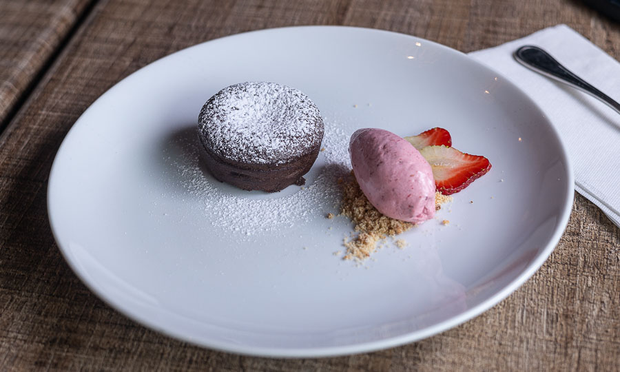 Postre Volcán de chocolate