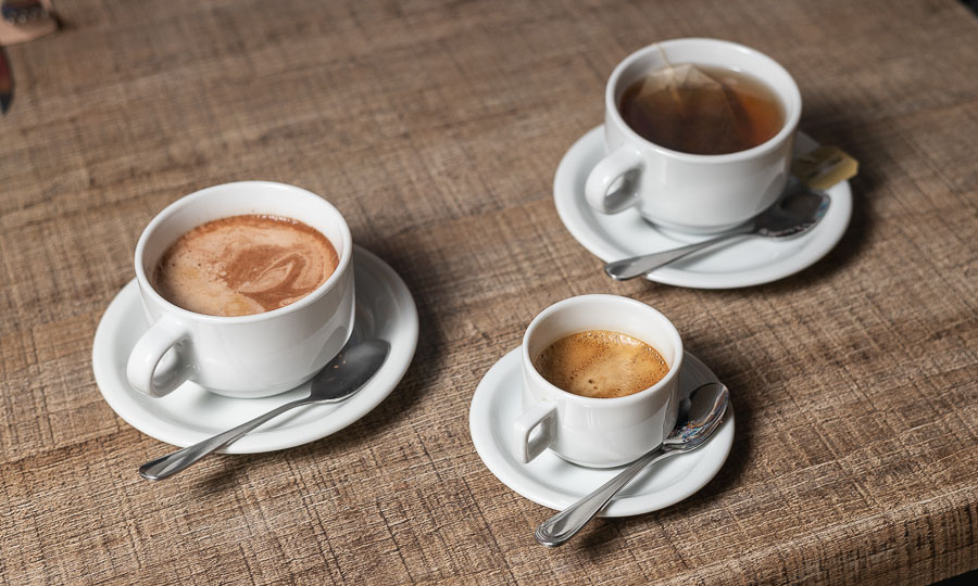 Parte del servicio de café incluido