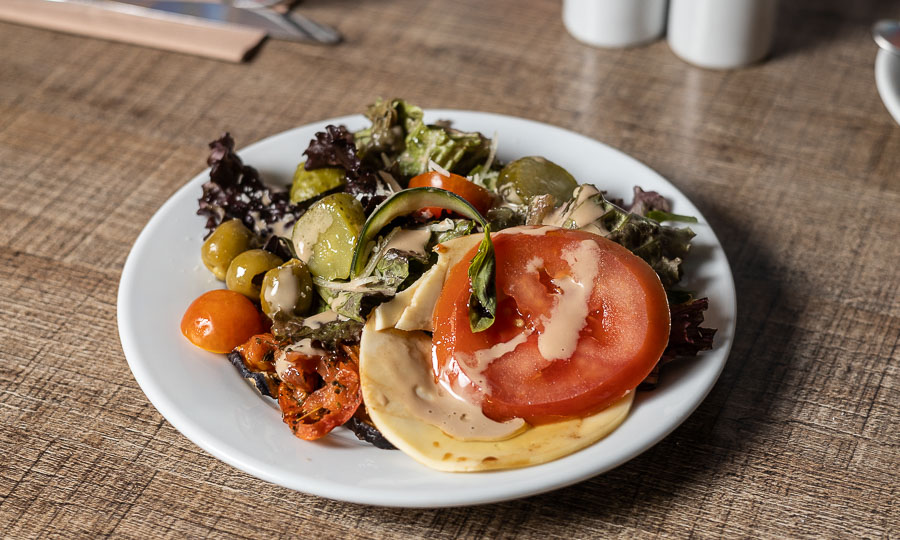 Selecciones del salad bar abierto del Menú Ejecutivo