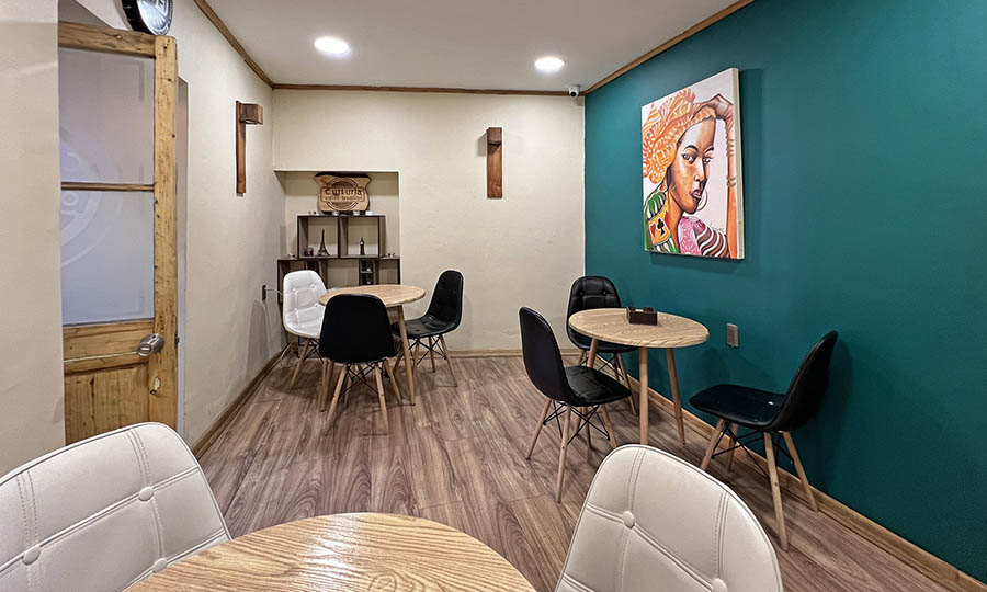 Area de Co-Work de Caf Culturia en Putaendo