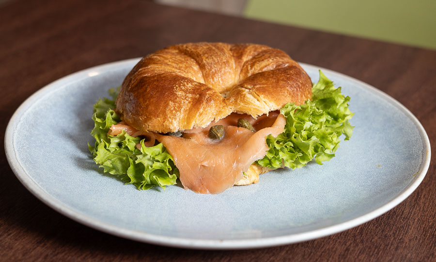 Buen Croissant salmn ahumado 