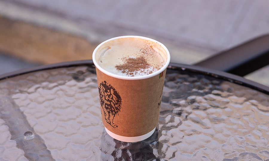 Caf con leche de mquina