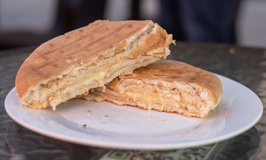 Sndwich prensado de jamn queso