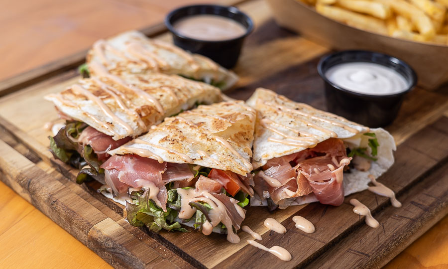Quesadilla especial de jamón serrano